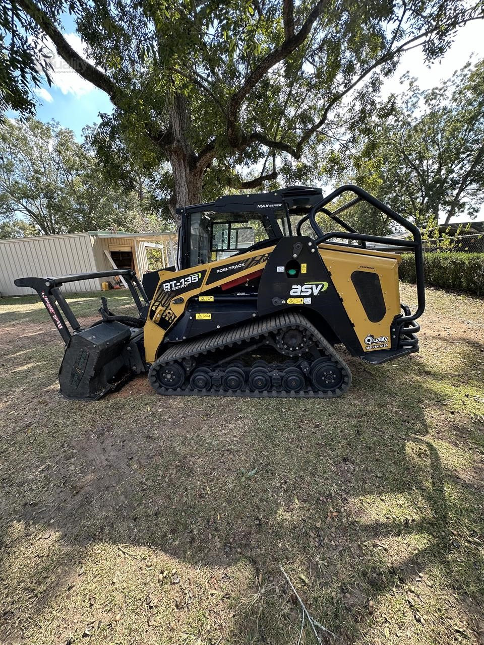 ASV Posi Used Forestry Compact Track Loader | Model RT-135 | Engine Horsepower 132 HP | Diesel 4-Cylinder