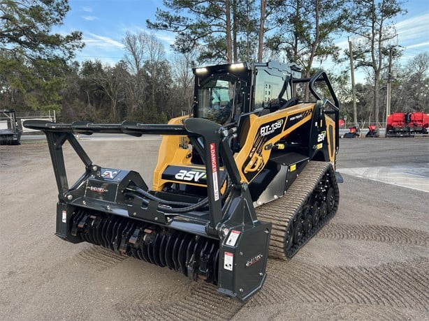 ASV Skid Steer with Mulcher | 2025 Model  POSI-TRACK RT135F | Cutting Width 78" | 50 GPM | 132 HP | For Forestry Applications