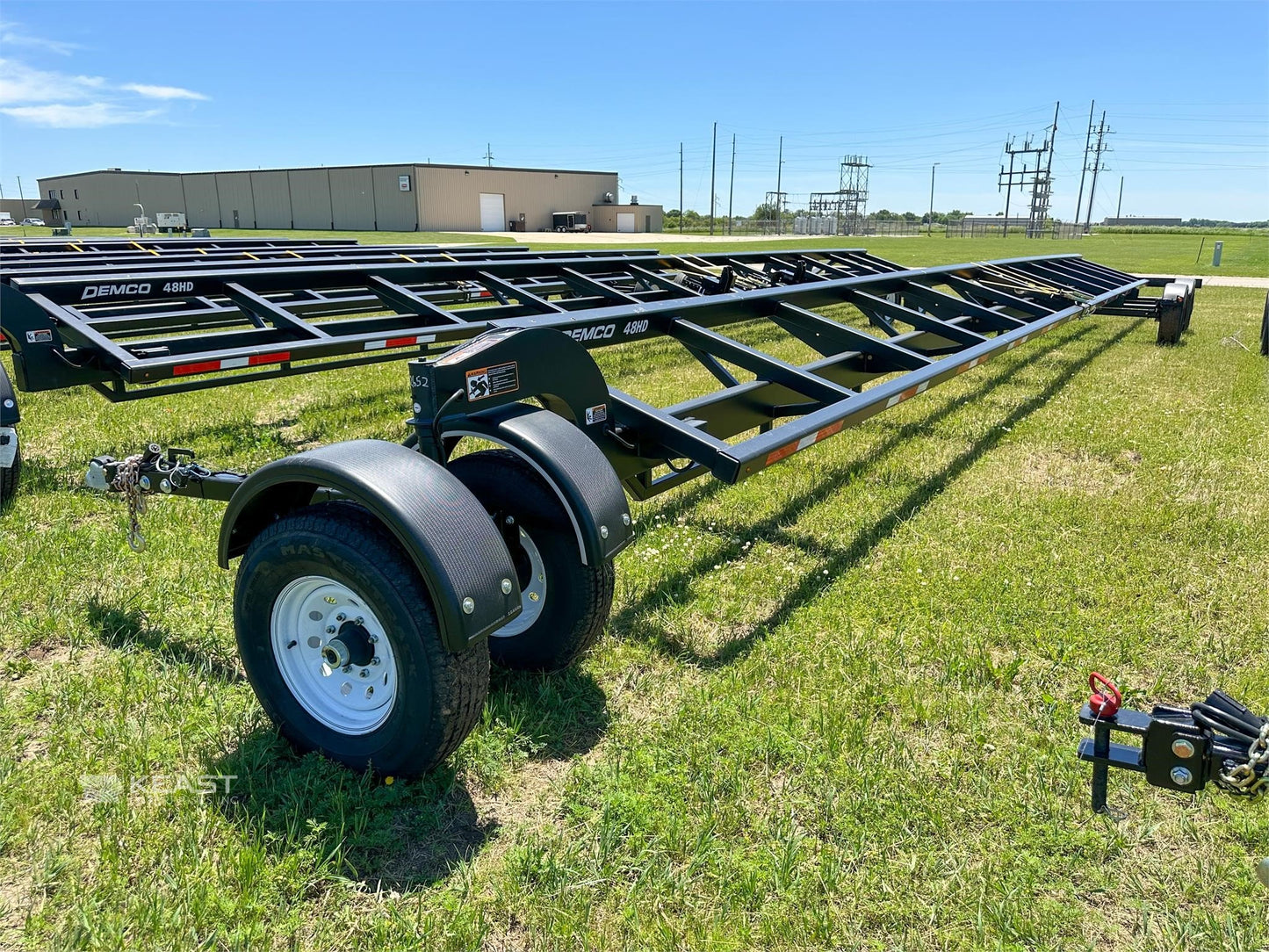 Demco Heavy Duty Combine Header Transport Trailers | Model HT48HD | Dimension 58’6” | GVW 20,000 lbs. | For Tractors