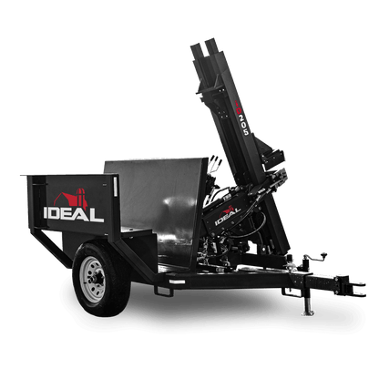 Ideal | Heavy Duty Trailer Post Driver | Model ID205 | Mast Stroke 67" | 14 HP Hydraulic Electric Start | 750 lb Hammer | For Tractor