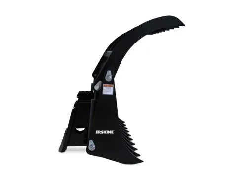 Erskine Industrial Grapple Rake | 60", 72" & 84" Model | With Flat Faced Couplers | For Skid Steer