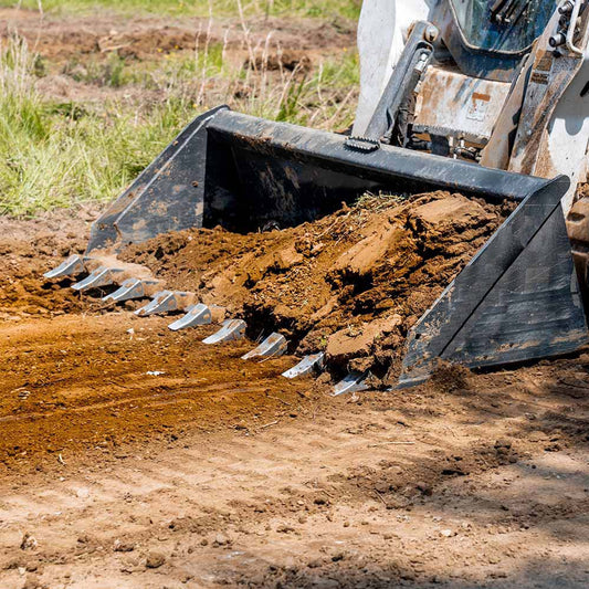 CID X-Treme Duty Track Loader Bucket | Working Width 78", 81", 84", 90" & 96" inches | Horsepower 65+ HP | For Skid Steer