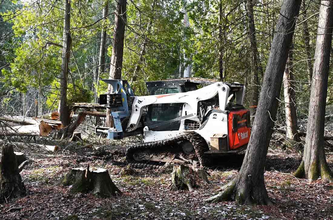 Baumalight | Horizontal Tree Shear | ISH918G | Limb Size 18" | Weight Class 7,000–18,000 lb. | Hydraulic Flow 20–70 GPM | For Skid Steers