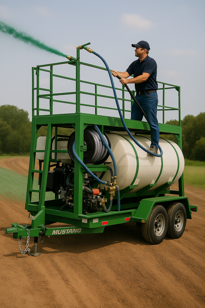 Turbo Turf Heavy-Duty Hydroseeder | Model HM-1000-HARV & HM-1000-Harv-P | Width 88