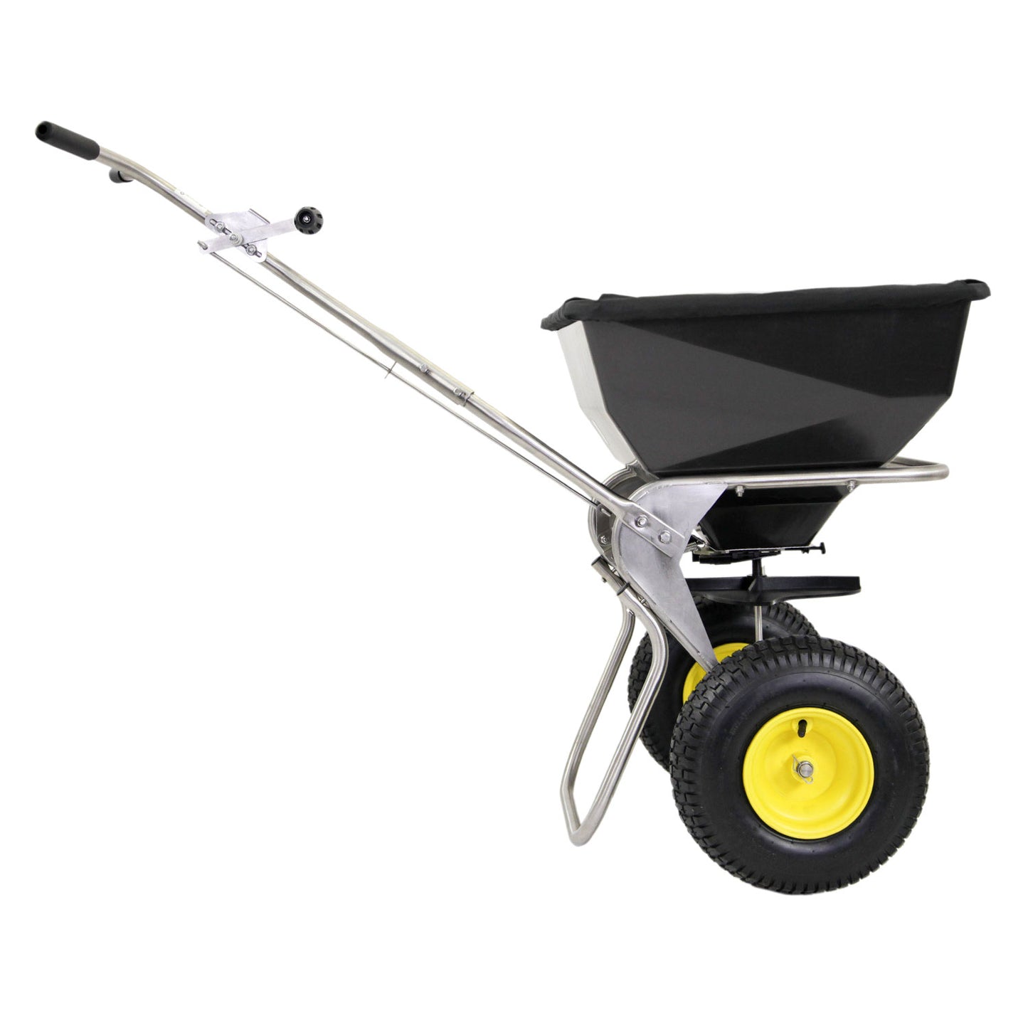 Spyker ERGO-PRO™ 80-lb. Broadcast Spreader | Model SPY80-1S | Spread Width 4'-12' | Wheel Dimensions 13" x 5"