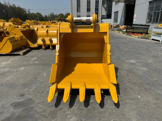 Bedrock Attachments Heavy-Duty Bucket | Model EBJD230-9048HD | Width 48" | Capacity 1.58 CU M | Machine Size 20-30 Tons | For Excavators John Deere 230-300 / Hitachi 230-290