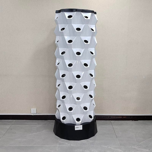 Lyine 8P Vertical Hydroponic Tower - Growing Solution for Leafy Greens | 6-10 Layers