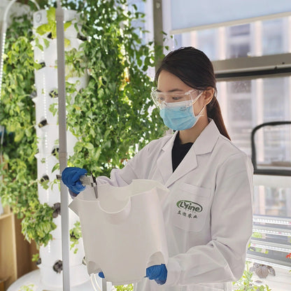 Lyine Vertical Hydroponic Tower | Model 4P6 Mechanical | 6‑Layer | 61" Height | LED Grow Lights | For Indoor Aeroponics System