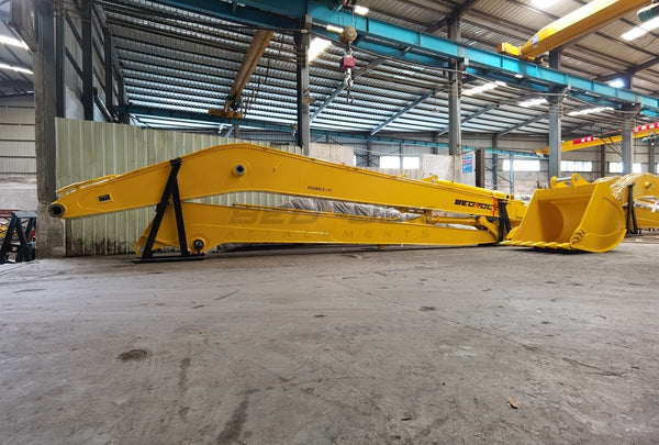Bedrock Attachments Long Reach Arm and Boom | Model PC490-11 | Reach 66' Ft | Machine Size 45-50 Tons | For Excavators