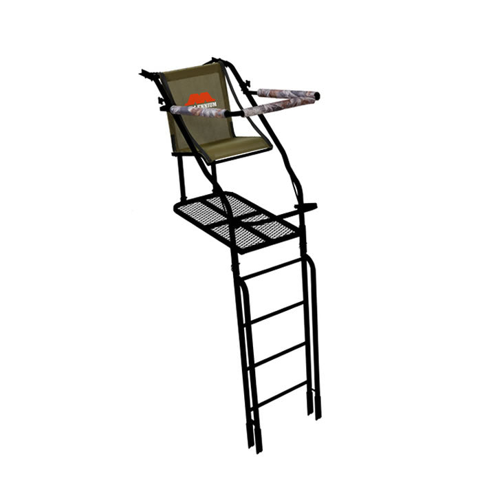 Millennium Treestands L110 Single Ladder Stand | Model L-110-SL | 21' Steel Hunting Stand | 300 lb Capacity