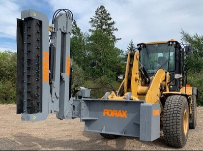 FORAX LOADER MOUNTED 22' IMPLEMENT BOOM MULCHER-CUTTER FOR LOADER