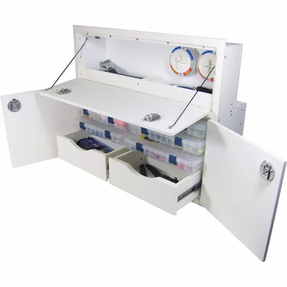 RIO MARINE CUSTOMS LEANING POST TACKLE UNIT - 2 DRAWER, 6 TRAY