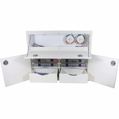 RIO MARINE CUSTOMS LEANING POST TACKLE UNIT - 2 DRAWER, 6 TRAY