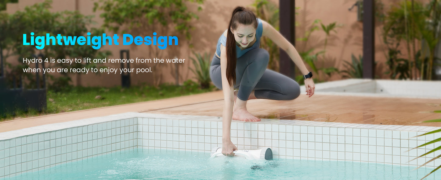 Chasing Cleaner Hydro 4 Corded Robotic Pool Cleaner | Pool Size 1,614 Sq.ft | Flow Rate 320 L/min