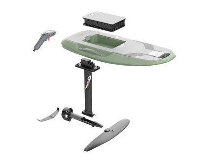 Waydoo Flyer EVO Lite eFoil | 90L EPP Board | 4000W | 1800Wh Battery | Glider G1500 Wing