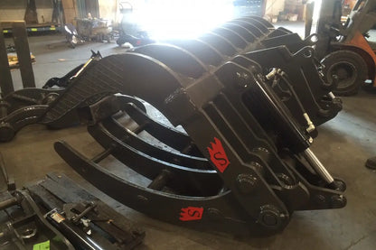 Solesbee’s | Loader Rake Assembly | Models SERL Series | Width 93" To 130" Inches | Forged Alloy Steel Teeth | Pin-On & Quick-Hitch Mount | Hydraulic Flow 15 To 25 GPM | For Loaders