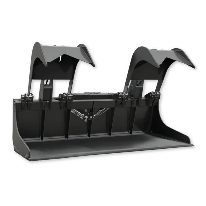 Loflin Fabrication | Standard Duty Grapple Bucket with Bolt-On Edge | 60–84" Widths | For Skid Steers