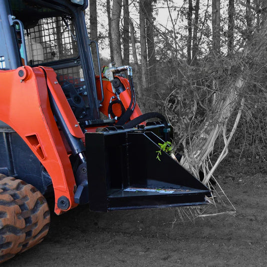 Loflin Fabrication | Tree Shear | Heavy-Duty Cutting | Non-Rotating & Manual Rotating | Up to 12" Cutting Diameter | For Skid Steer