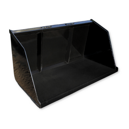 Loflin Fabrication | Turkey Litter Bucket W/ Bolt-On Edge | 48"–120" Width | Depth 42" Inches | For Skid Steer
