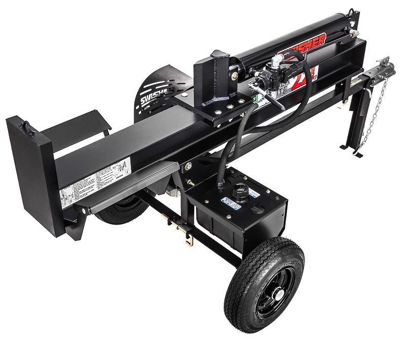 Swisher Timber Brute Eco Split 22 Ton Electric Log Splitter | Model LS22E | 25" Opening | 120V Electric Motor | Hydraulic Flow 10 to 30 GPM | Horsepower 15 To 50+ HP | For Skid Steers & Tractors
