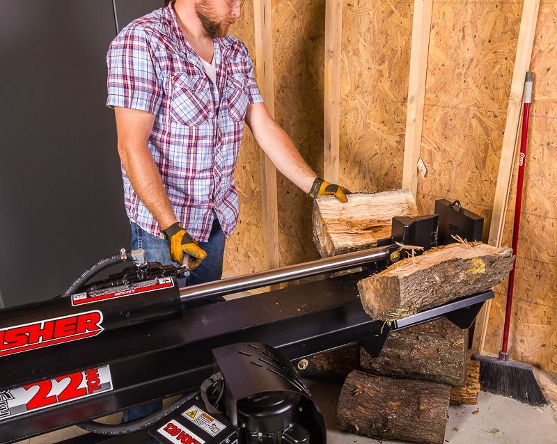 Swisher Timber Brute Eco Split 22 Ton Electric Log Splitter | Model LS22E | 25" Opening | 120V Electric Motor | Hydraulic Flow 10 to 30 GPM | Horsepower 15 To 50+ HP | For Skid Steers & Tractors