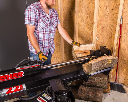 Swisher Timber Brute Eco Split 22 Ton Electric Log Splitter | Model LS22E | 25" Opening | 120V Electric Motor | Hydraulic Flow 10 to 30 GPM | Horsepower 15 To 50+ HP | For Skid Steers & Tractors