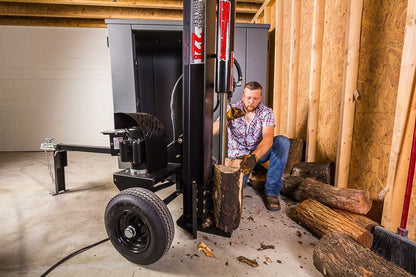 Swisher Timber Brute Eco Split 22 Ton Electric Log Splitter | Model LS22E | 25" Opening | 120V Electric Motor | Hydraulic Flow 10 to 30 GPM | Horsepower 15 To 50+ HP | For Skid Steers & Tractors