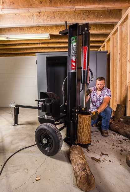 Swisher Timber Brute Eco Split 22 Ton Electric Log Splitter | Model LS22E | 25" Opening | 120V Electric Motor | Hydraulic Flow 10 to 30 GPM | Horsepower 15 To 50+ HP | For Skid Steers & Tractors