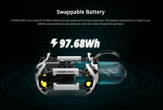Chasing Underwater Robot | Model M2 S | Maximum Depth 330' Ft | Tethering Size 100 & 200 meters