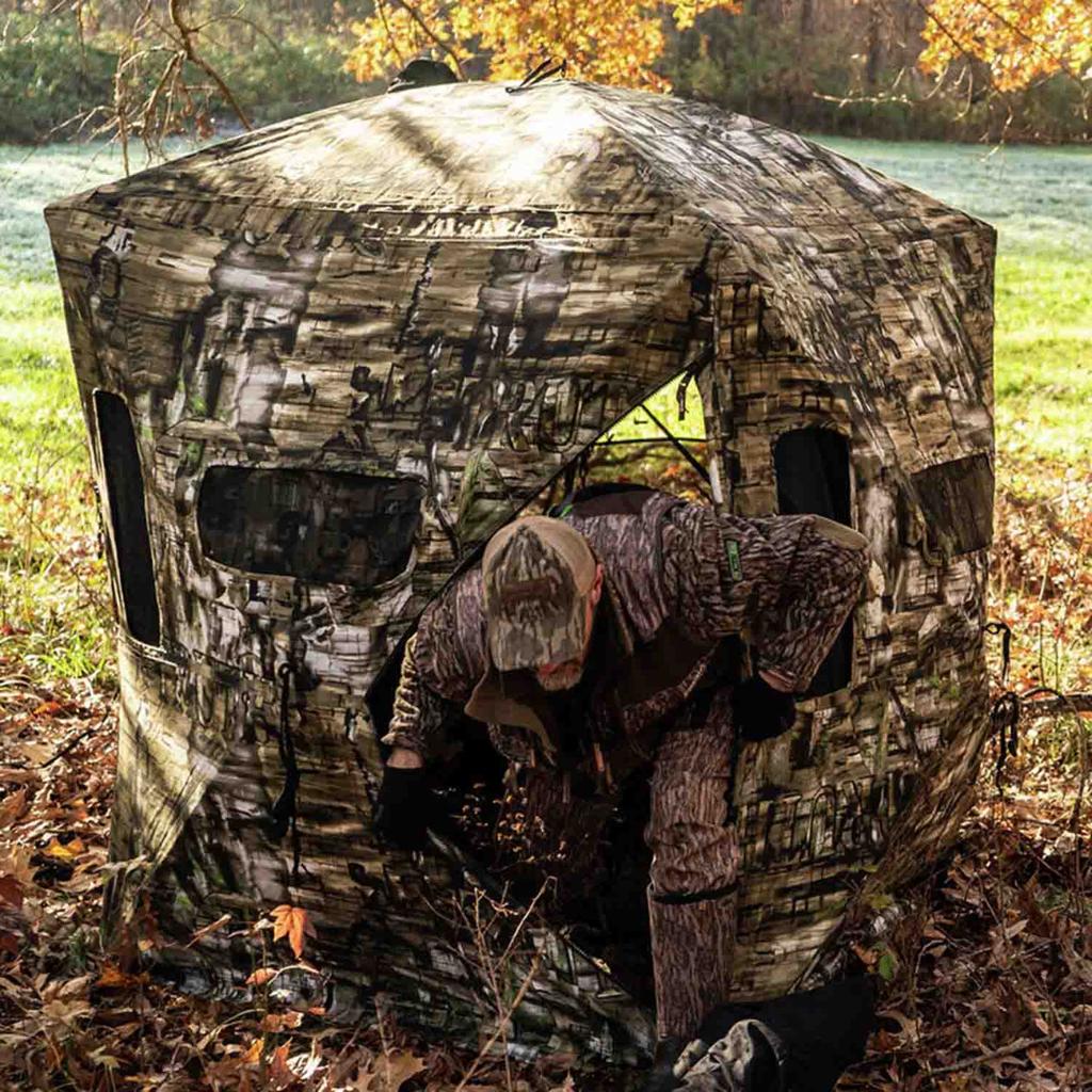 Millennium Treestands Antler Shak 30/30 Ground Blind | Model GB-030-30 | Size 58" x 58" x 70" | 3-Person Hunting Blind