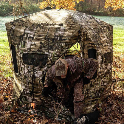 Millennium Treestands Antler Shak 30/30 Ground Blind | Model GB-030-30 | Size 58" x 58" x 70" | 3-Person Hunting Blind