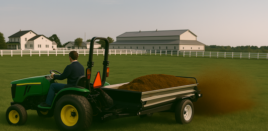 Wallenstein | Manure Spreader | Model MX130P | Width 79" | Capacity 130 Bushel | Horsepower 45-75 HP | For Tractors