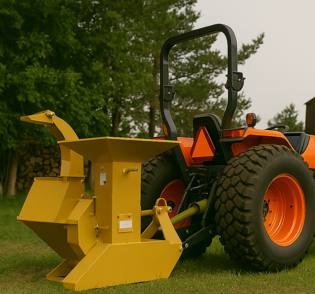 Wallenstein | Wood Chipper/Shredder | Models BXM42 & BXM32 | Rotor Diameter 18" & 25" | Chipping Capacity 3" & 4" | Horsepower 12-85 HP | For Tractors