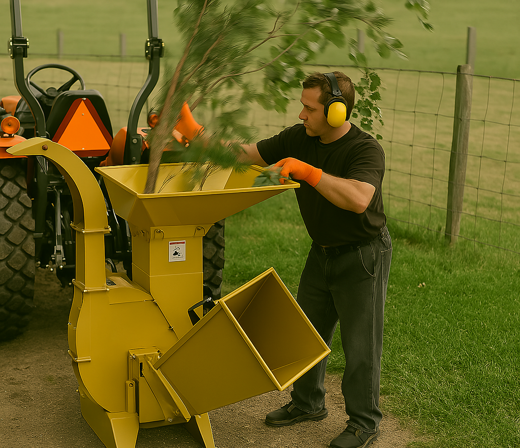 Wallenstein | Wood Chipper/Shredder | Models BXM42 & BXM32 | Rotor Diameter 18" & 25" | Chipping Capacity 3" & 4" | Horsepower 12-85 HP | For Tractors
