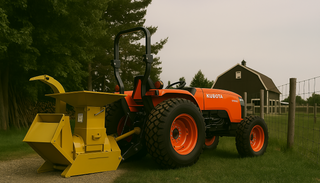 Wallenstein Wood Chipper/Shredder | Models BXM42 & BXM32 | Rotor Diameter 18" & 25" | 12-85 HP | For Tractors