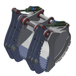 TAG Severe Duty Mantis Bucket | 42"–60" Width | 1.25"–2" Lip | Machine Size 12–60 Ton | For Excavators