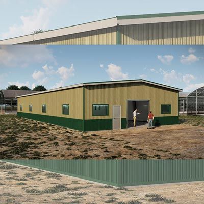 FarmTek ClearSpan HD Enclosed Metal Building System