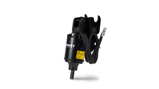 Ignite Attachments | MEX 210PH Auger | 11.25-Inch Width | 36" Max Bit | 1.281 Tons | Mini Excavator