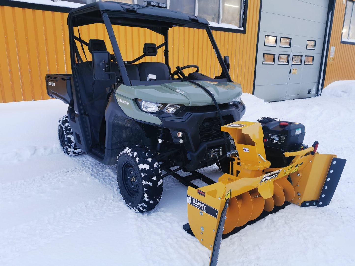Rammy 155 UTV Snowblower | Clearing Width 61" | Engine 420 cc | 30–60 HP | For UTVs