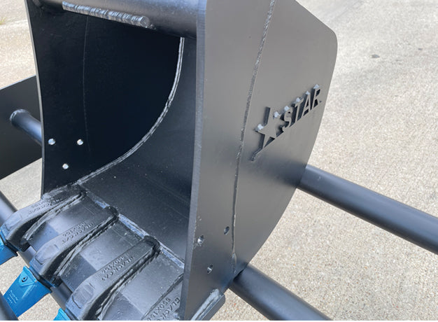Star Industries Smooth Bucket | Models 910-10 To 910-36 | Width 10" To 36" | 1 To 8 Tons | For Mini Excavators
