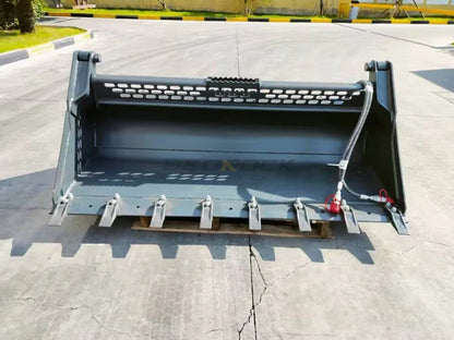 Bedrock Attachments Multipurpose Bucket | Width 72" | Model SKMPB-72-T | 7 Teeth | Hydraulic Flow Range: 15-25 GPM | For Skid Steer