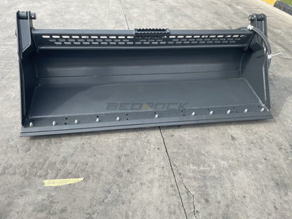 Bedrock Attachments Multipurpose Bucket | Width 84" | Model SKMPB-84-E | Cutting Edge | Hydraulic Flow Range: 15-25 GPM | For Skid Steer