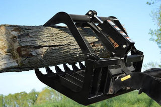 Loflin Fabrication Root Grapple | 36" To 50" Width | 2" x 10" Hydraulic Cylinder | Hydraulic Flow 14 To 43 GPM | Horsepower 35 HP | For Mini Skid Steers & Tractors