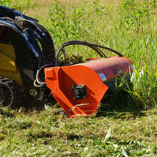 Eterra Attachments Sidewinder Flail Mower | Blade Style Y-Knife Blades | Range 8-26 GPM | Cut Capacity 2” Standard | For Mini Skid Steers