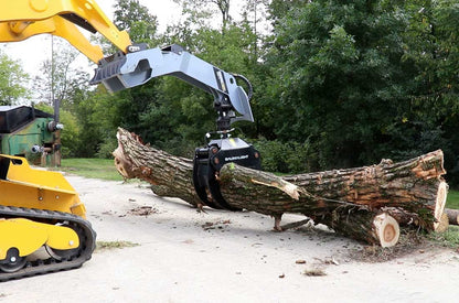 Baumalight Mini Skid-Steer Log Grapple w/ Rotator | Model LMR316G | Width 34" | 5-20 GPM | For Mini Skid Steers