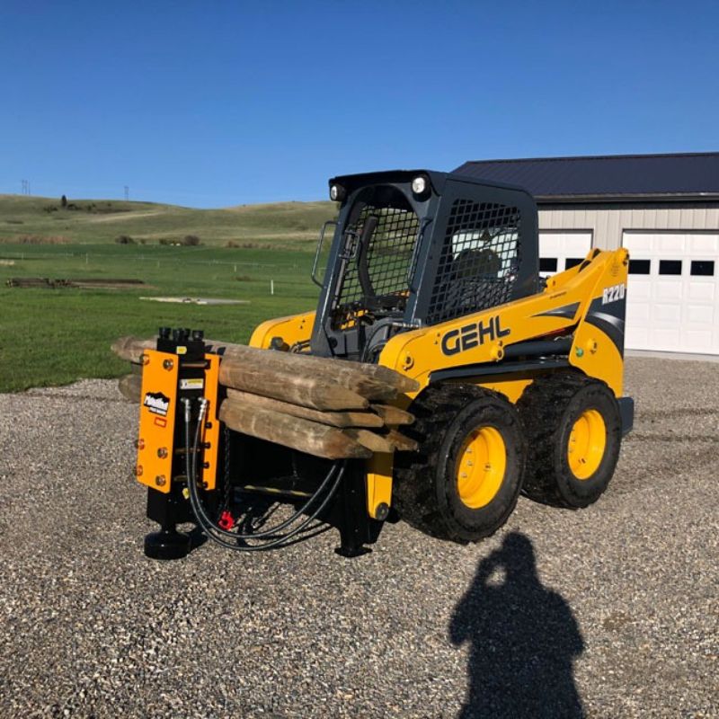 Montana | Post Driver | Models 400E, 750R, 1000E, 1500E | Height 41", 48" & 61" | Width 50" | Hydraulic Flow 7–27 GPM | For Skid Steers