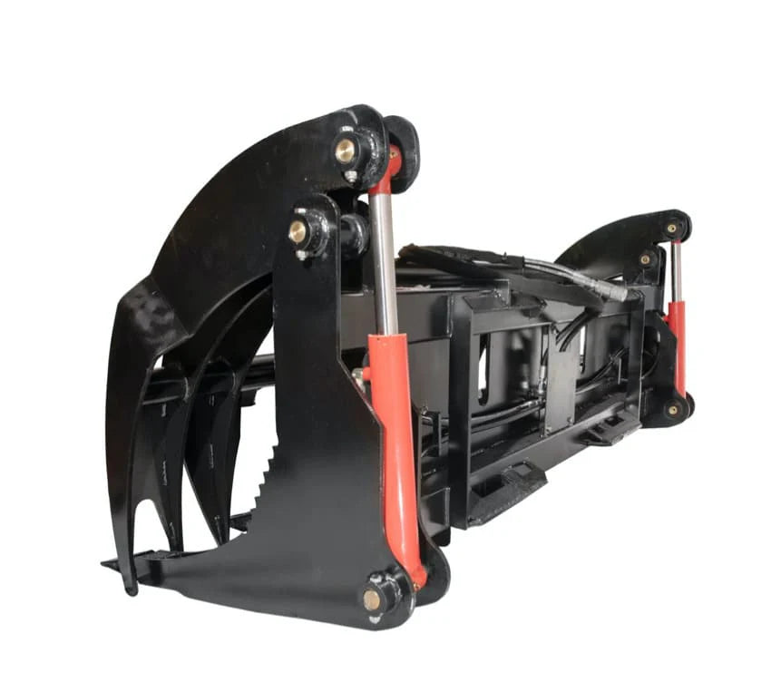 McLaren Industries Rake Grapple Severe Duty | Model 60X100X68, 60X100X76 & 60X100X86 | Width 68" To 86" | 15 To 25 GPM | For Skid Steer
