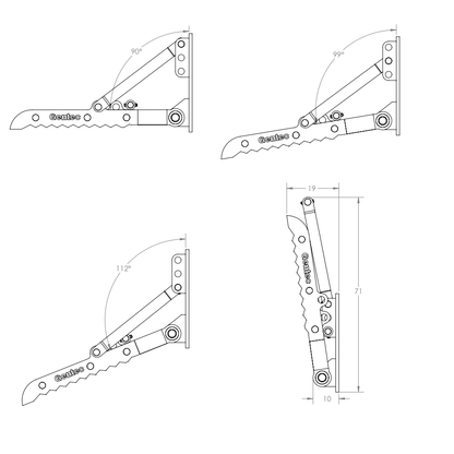 Gentec Equipment Mechanical Weld-On Thumb | Model MT3272 | Size 32" x 72" | Machine Size 32.5-50 Tons | For Excavators