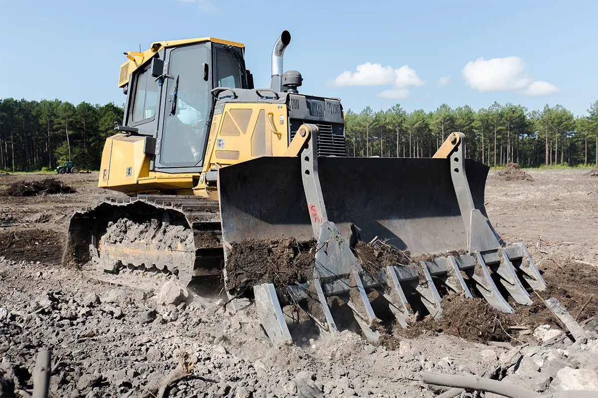 Solesbee’s Multi-Fit Dozer Rake | Width 9'-14' | 2" Tooth Width | Adjustable Pin Settings | For Dozers