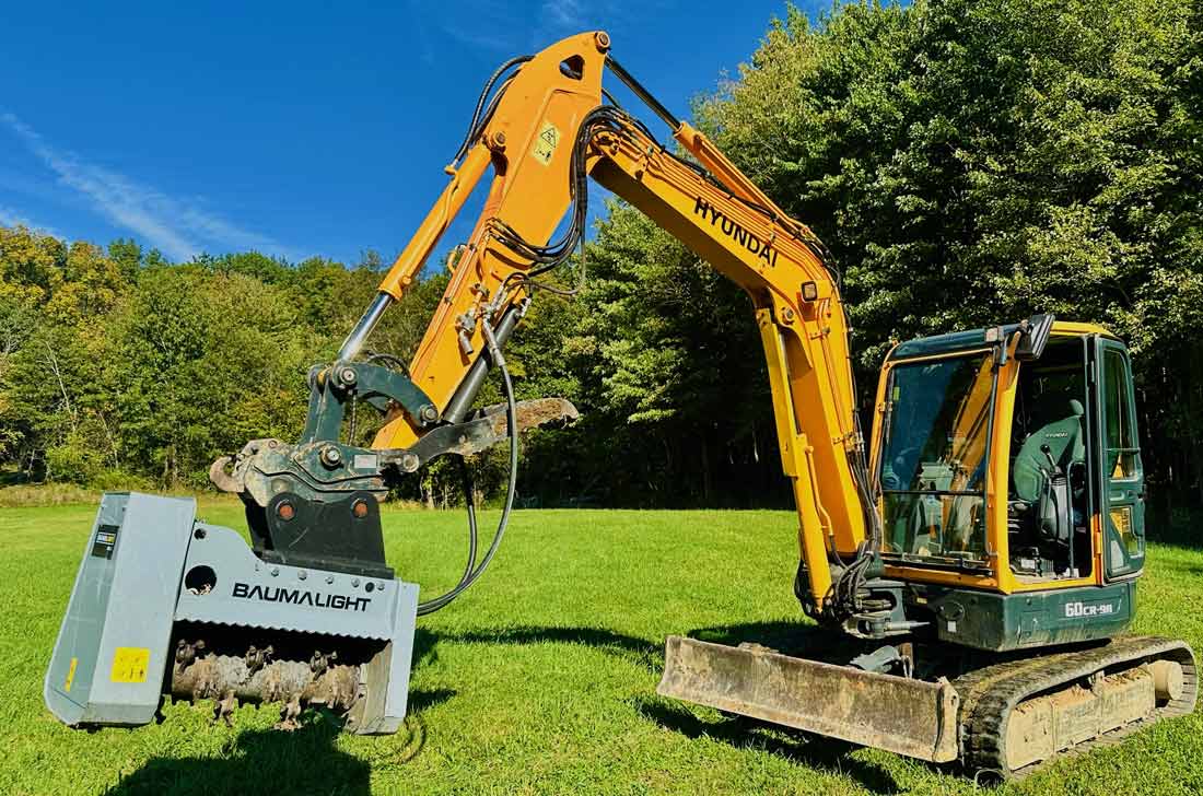 Baumalight Fixed Tooth Mulcher | Model MX330 | Path Width 38" | Machine Size 3-10 Tons | For Excavators